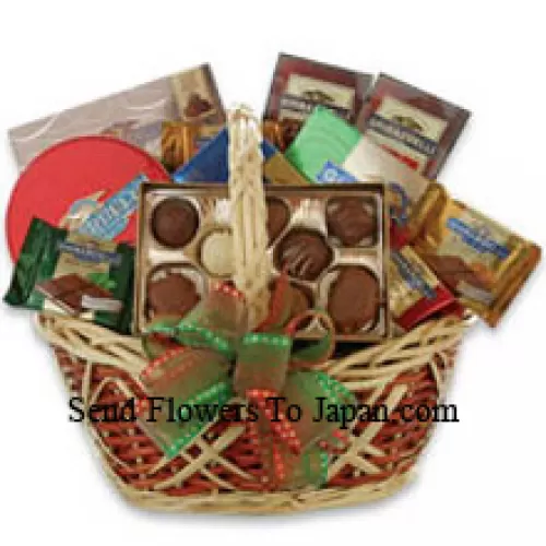 Medium Sized Basket Of Assorted Chocolates